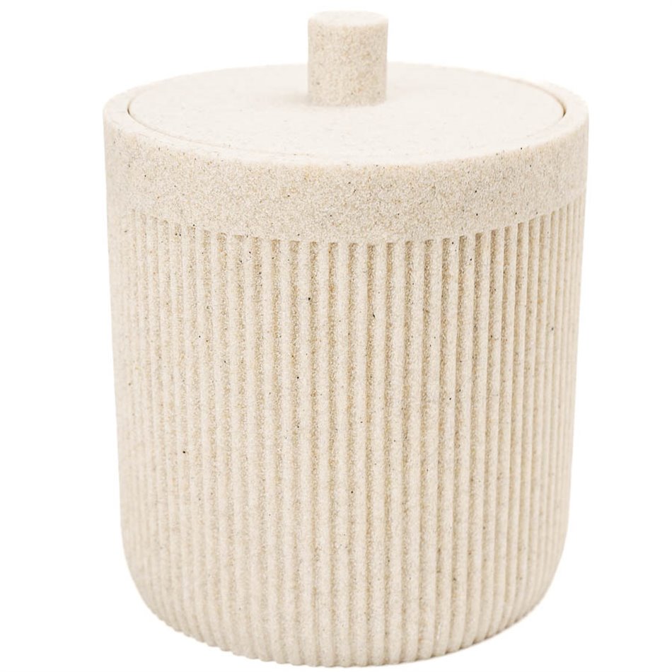 COTTON POT LIN ONYX, H12cm, D9,9cm