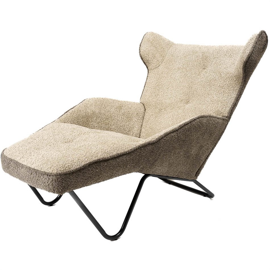 Armchair Dandy SK, taupe/brown, H91x125x75cm, seat height 40cm