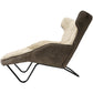 Armchair Dandy SK, taupe/brown, H91x125x75cm, seat height 40cm