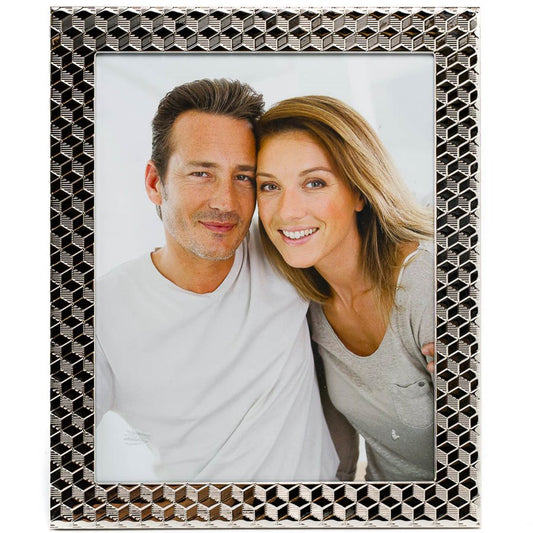 Photo frame Mandello, nickel (silver tone) steel, 20x25cm