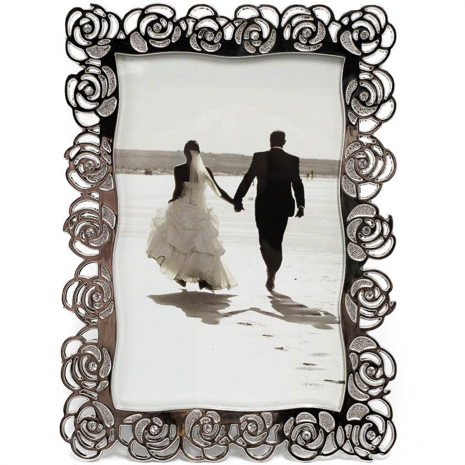 Photo frame Mandilly, nickel (silver tone) steel
