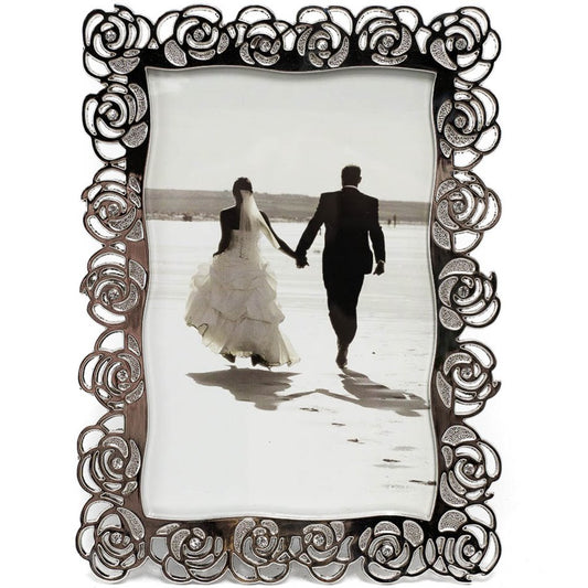 Photo frame Mandilly, nickel (silver tone) steel