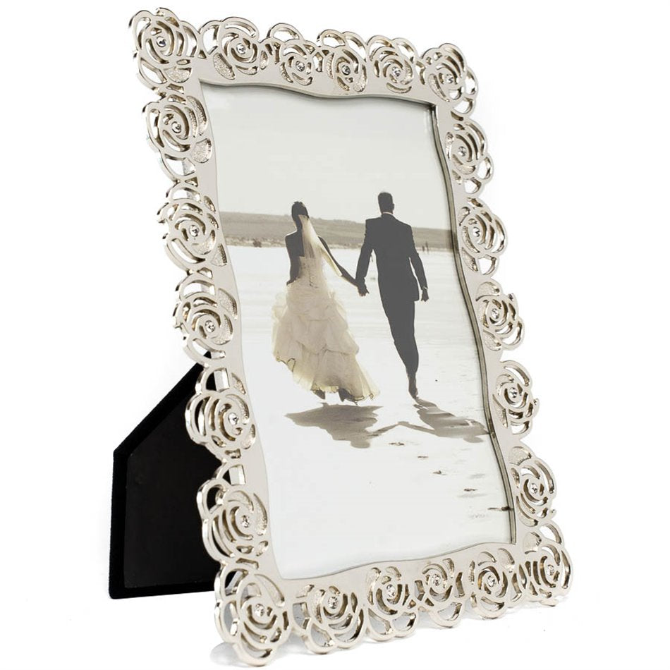 Photo frame Mandilly, nickel (silver tone) steel