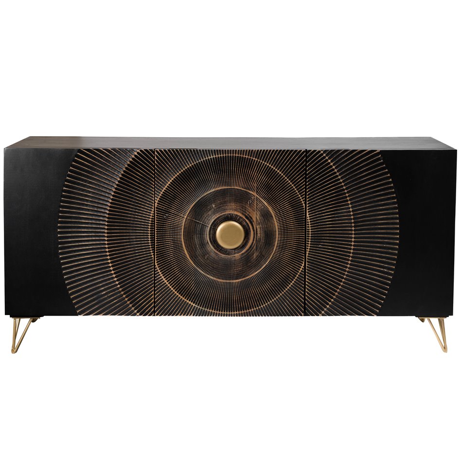 Sideboard Bailey 3D, mango wood, H75x38x160cm