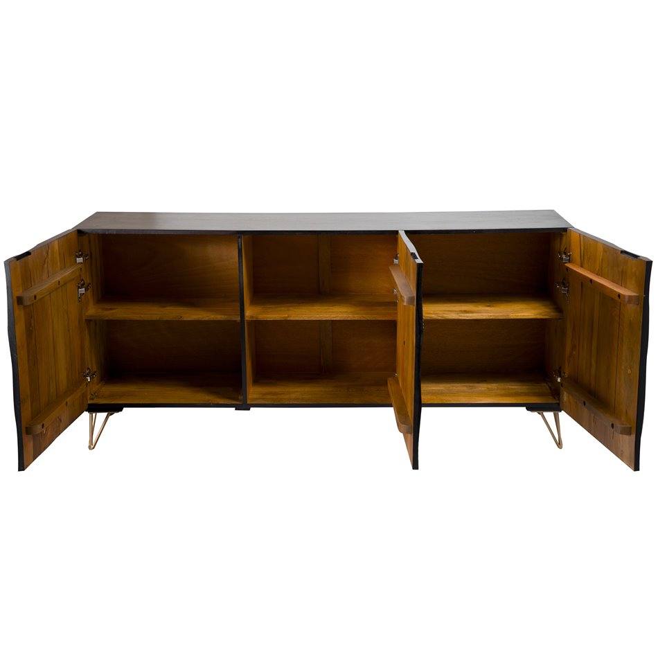 Sideboard Bailey 3D, mango wood, H75x38x160cm