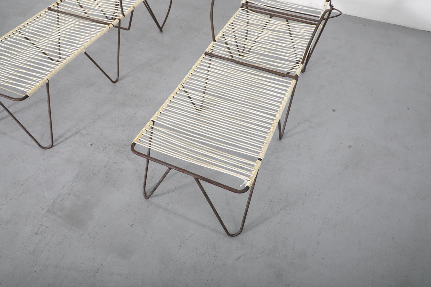 Pair of Walter Lamb Inspired Outdoor Poolside Chaise Lounge Chairs
