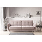 Eliso Extendable Sofa Bed – Pink Gojo 101, 3-Seater with Storage