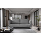 Elrevi Extendable Sofa Bed – Gray Flores 4, Modern 4-Seater with Storage