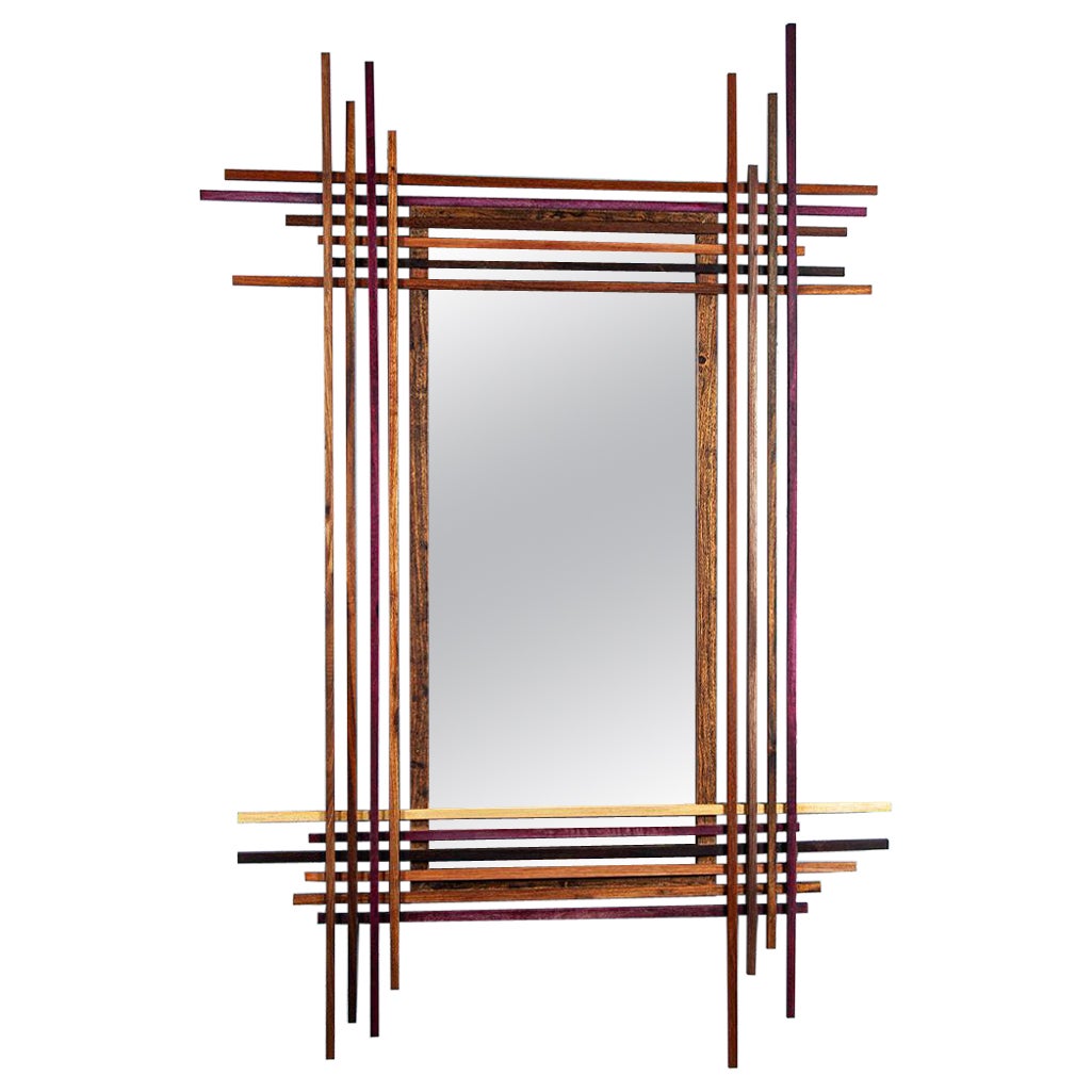 Fragments Mirror – Brazilian Solid Wood, Handcrafted from Reclaimed Timber