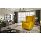 Armchair Elaros, Omega 68, yellow, H103x85x90cm