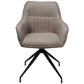 Armchair Tamarino, grey, swivelling 180 degrees, H88x59x58cm, seat height 49cm