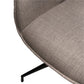Armchair Tamarino, grey, swivelling 180 degrees, H88x59x58cm, seat height 49cm