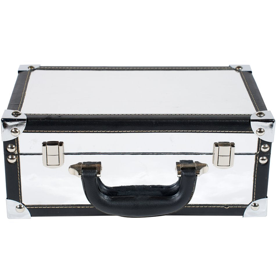 Wooden box Maella S, silver color, H18x30x12cm