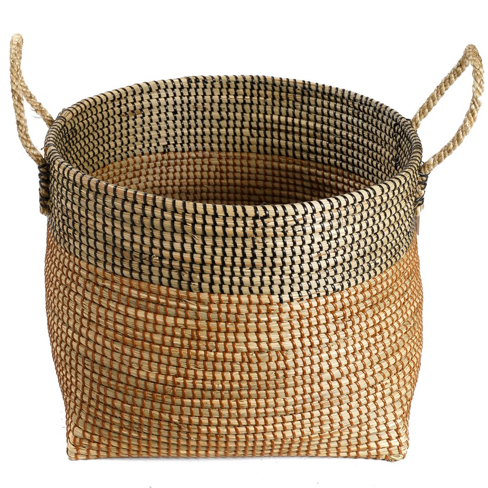 Basket Barllo L, seagrass, D42xH32cm