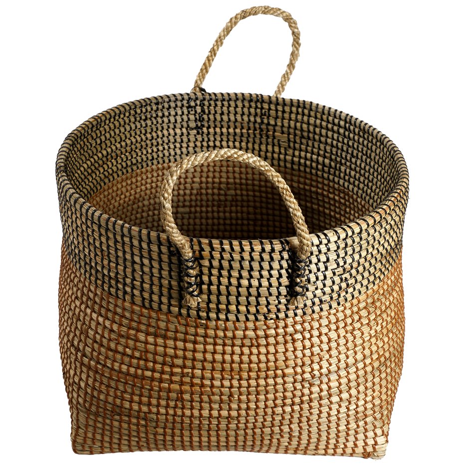 Basket Barllo L, seagrass, D42xH32cm