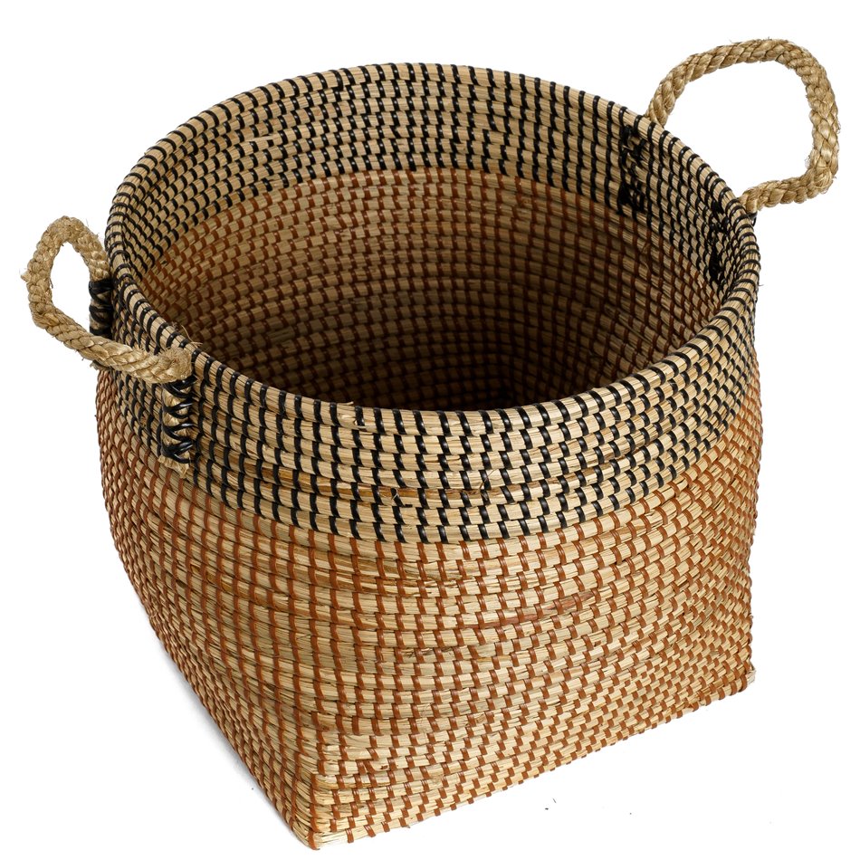 Basket Barllo L, seagrass, D32xH27cm