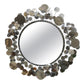 Raindrops Sculptural Wall Mirror – Chrome & Iron Design