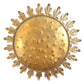 Gold Metal Sunburst Ceiling Light
