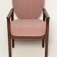 Heart Dining Chair in Pink Bouclé by Vintola Studio — Handmade in Poland