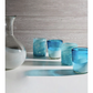 Set of 4 Aqua Handblown Glasses
