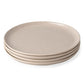 Dove Gray Stoneware Salad Plates — Set of 4