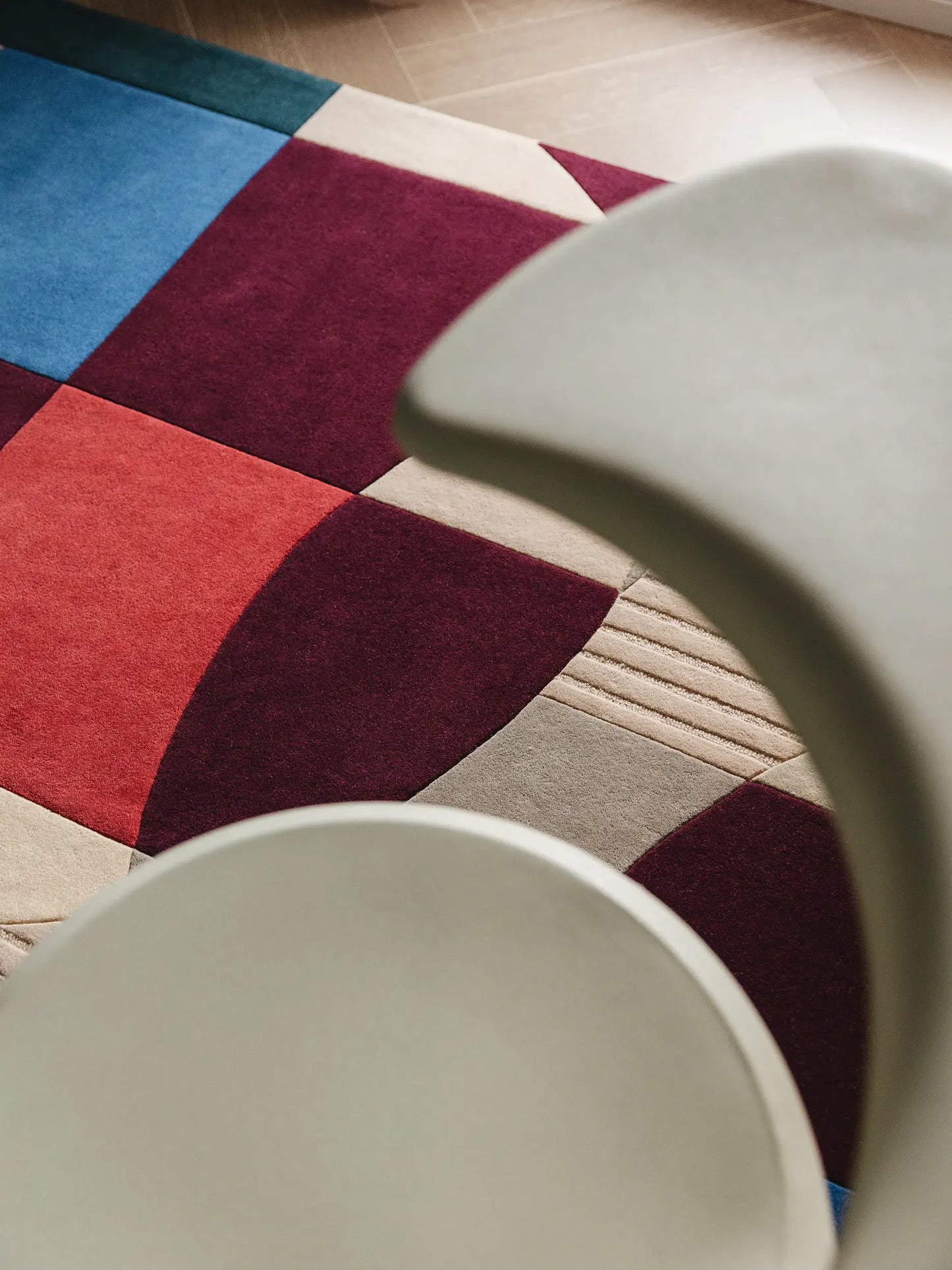 Wool Rug Adam Multicolour/Purple