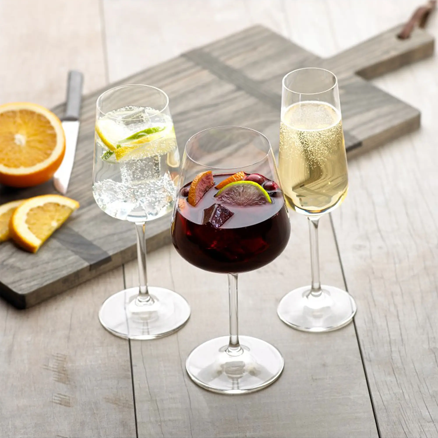 White Wine Goblet Set – Set of 4, 380 ml, Clear