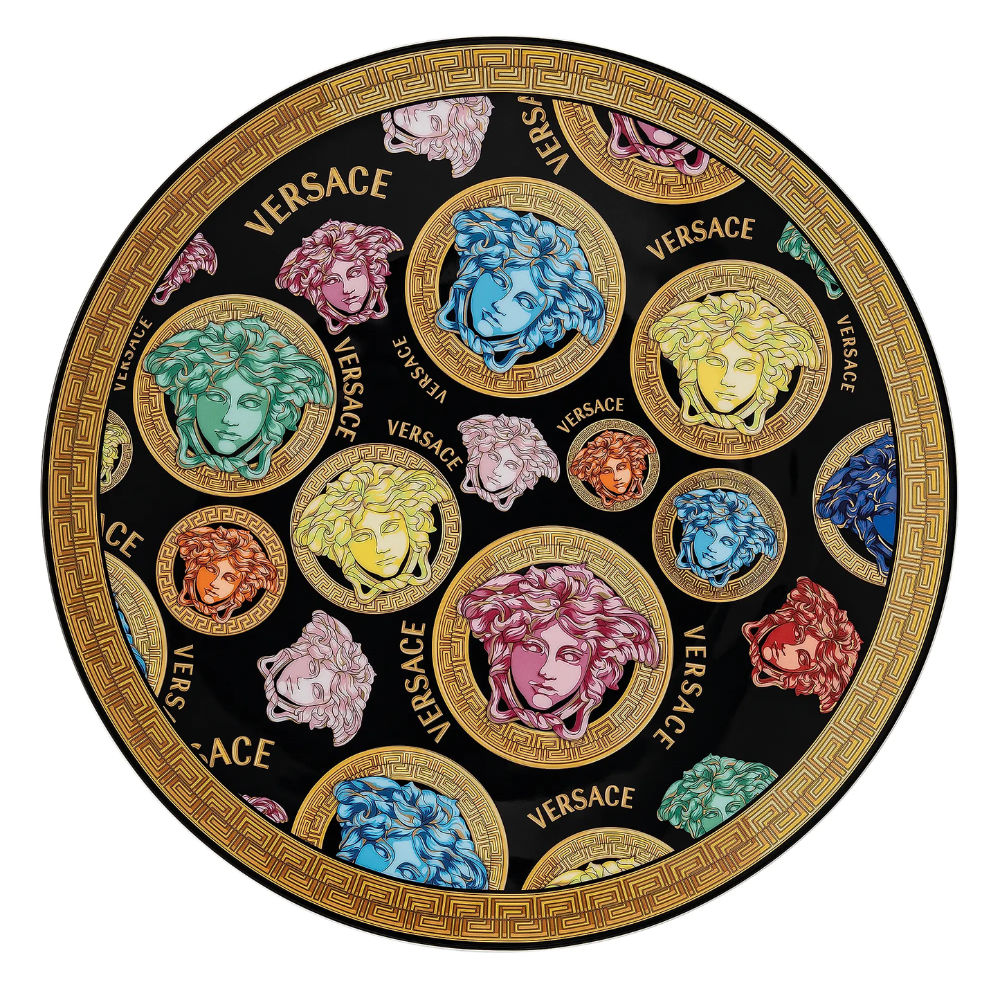 Medusa Amplified Multicolor Porcelain Service Plate