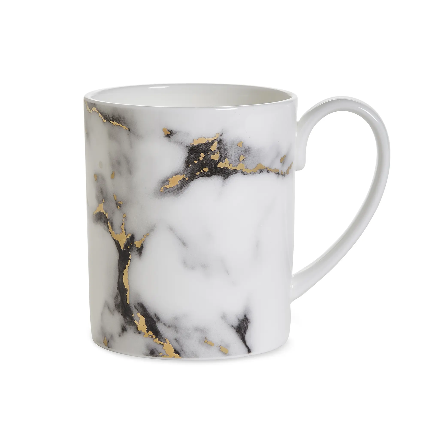 Prouna Marble Azure Bone China Mug – 12 oz