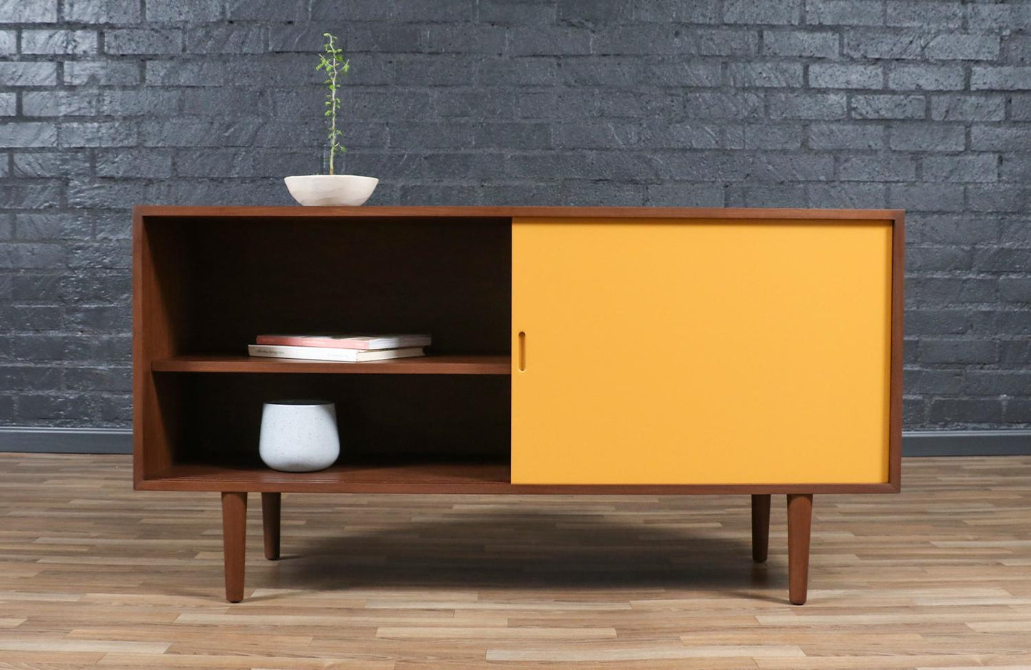 Custom Multi-Color Lacquered Credenza – Mid-Century Modern