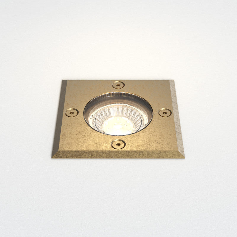 Square Ground Light – Gramos (Solid Brass)