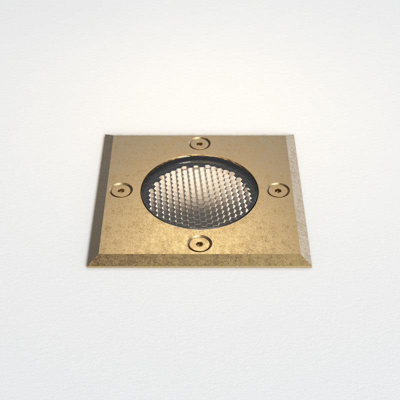 Square Ground Light – Gramos (Solid Brass)