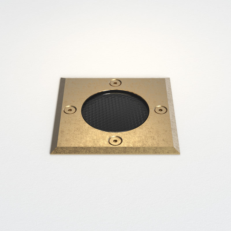 Square Ground Light – Gramos (Solid Brass)