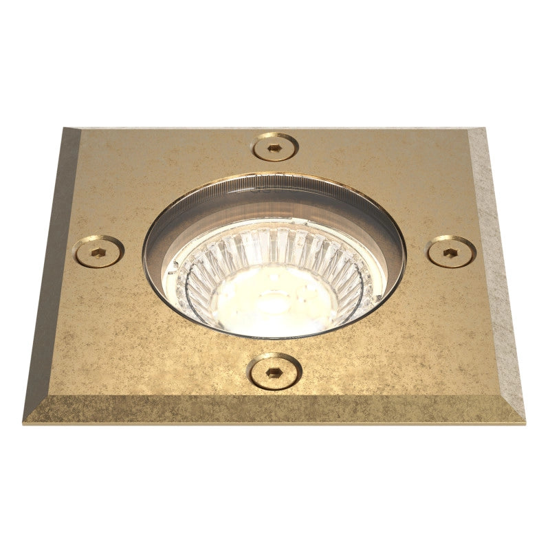 Square Ground Light – Gramos (Solid Brass)