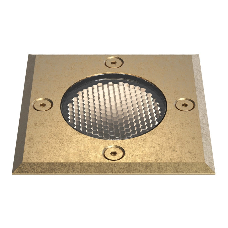 Square Ground Light – Gramos (Solid Brass)