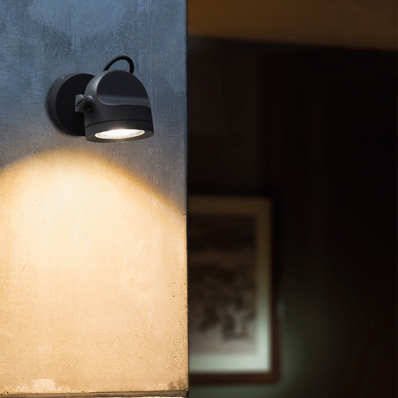 LED Outdoor Wall Spotlight – Dark Grey Finish