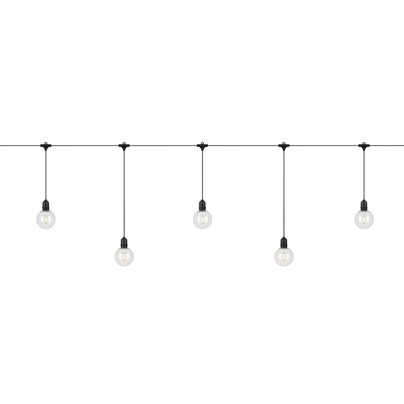 Garden 24 Deco Connectable Hanging LED Golf Ball Festoon Lights – 10 Lights Extension