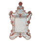 Venetian Mirror in Murano Glass Reproduction of Antique Mirror