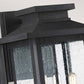 Large Wall Lantern – Wakefield-3 (Black with Clear Seeded Glass)