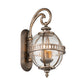 2-Light Exterior Lantern Wall Light – Burnished Bronze Halleron