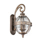 2-Light Exterior Lantern Wall Light – Burnished Bronze Halleron