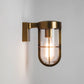 Outdoor Hanging Lantern Wall Light – Cabin (Antique Brass)