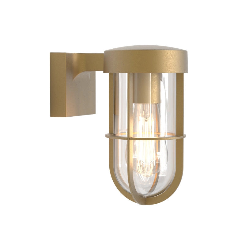 Outdoor Hanging Lantern Wall Light – Cabin (Antique Brass)