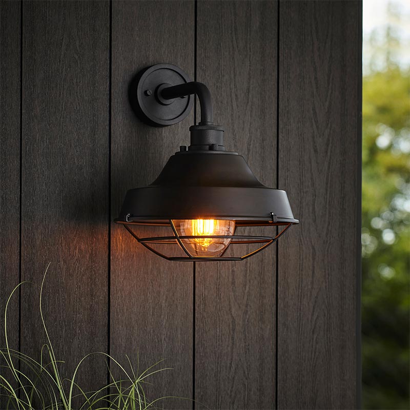 Outdoor Wall Lantern – Cameron (Textured Black)