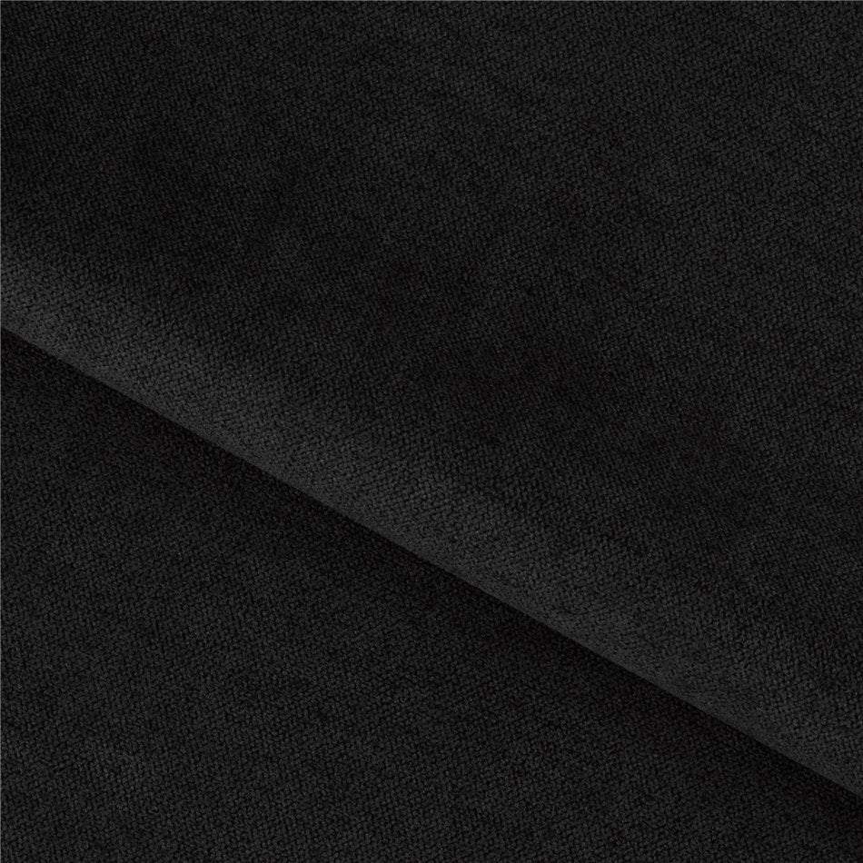 Compact Sofa Bed with Extendable Sleeping Function, Black Velvet Upholstery – Elaine