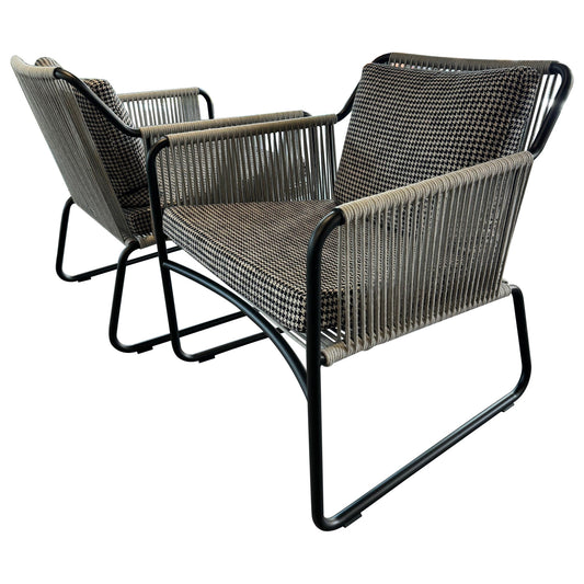Harp 768 Outdoor Lounge Chair – Set of 2, Modern Italian Design by Roda