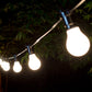 22M Weatherproof Festoon Lighting – 20 Black Bulb Holders