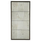Quadris Rectangular Antiqued Mirror – 12 Panels with Bronze Patina Brass Frame