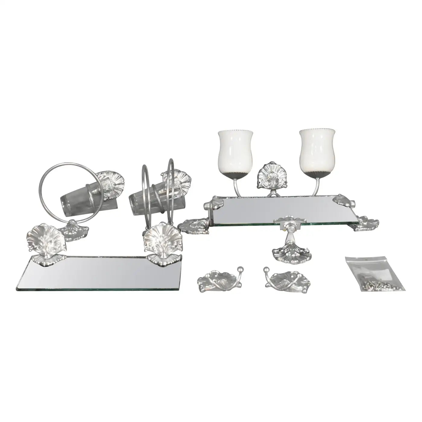 Set of French Vintage Bathroom Accessories