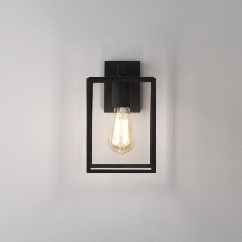 Outdoor Hanging Lantern Wall Light – Box 270 (Textured Black)